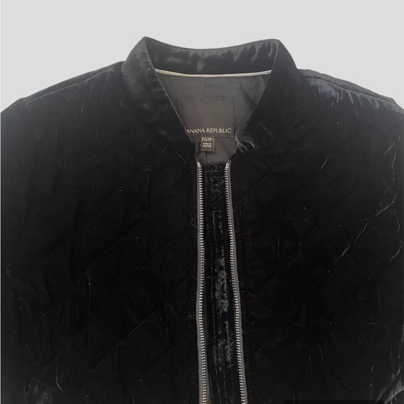 Banana Republic Velvet Quilted Bomber Jacket - Picture 4 of 6